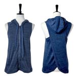 Active Life Tunic Vest Hooded Zip Front Pockets Blue Heather Women’s Size Small Photo 12