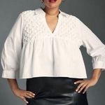 Anthropologie NWT  Smocked Babydoll Top Photo 0