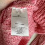 Greylin Womens Ruth Ruffle Shoulder Chunky Knit Sweater in Pink Sz S | Feminine Photo 11
