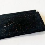 Banana Republic Wool Blend Black Sequin Skinny Scarf Sparkles Holiday Dressy EUC Photo 5