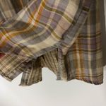 Free People  Embroidered Magical Plaid Buttondown Shirt Size XS Photo 6