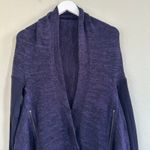 Lululemon Wrap It Up Cardigan Sweater Knit Long Sleeve Elbow Patch Zipper Size 6 Photo 9