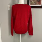 Karen Scott  womens crewneck snowman sweater red snowflakes size XL Photo 3