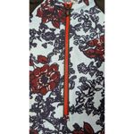 Floral Rash Guard Swim Top Colorblock Long Photo 2