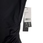 La Blanca Island Goddess Black Lingerie Ruched One Piece Swimsuit Size 10 Photo 6