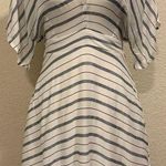 En Crême En Creme Striped Summer White/Blue Dress Photo 0