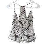 Free People Polka Dot Ruffle Top Tank Nwt Photo 1