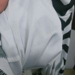 Sans Souci  Black White Chevron Sleeveless Dress Stretchy Contemporary SZ L Photo 6