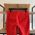 Banana Republic Mid-Rise Sloan Ankle Orange Woven Career Dress Pant Trouser, 6 Photo 4