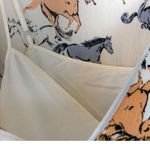 Modcloth Horse Print Dress 2X White Neck Tie Flutter Sleeve Downhome Darling NWT Photo 10