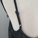 BCBGeneration Black Spaghetti Strap Tiered Shimmer Romper S Photo 8