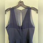 Tobi  Womens Navy V Neck Sheer Top Fit and Flare Mini Dress size S Photo 8