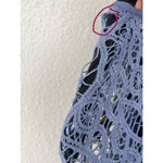 American Eagle  OUTFITTERS Purple Crochet Bell Sleeve Boho Mini Dress Size Small Photo 8