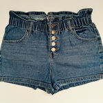 Wild Fable High Waist Denim Shorts with Button Detail Photo 0