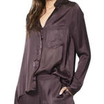 Young Fabulous and Broke Susan Blouse Raisin NWOT Size Small Business Casual Photo 0