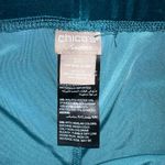 Chico's Traveler turquoise velvet jewel pull on 3/XL pants Photo 2