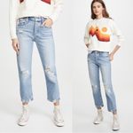 MOTHER • The Tomcat Jeans boyfriend straight leg slim crop The Confession ripped Blue Size 27 Photo 4