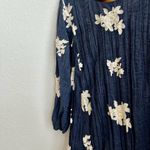 Westport Navy Dress with Cream Floral Accents Photo 2