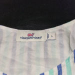 Vineyard Vines  Womens Hope Bay Striped‎ Button Front Short Romper Large Photo 3