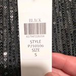 WHY Dress Black Sequin Joggers NWT New Years Eve Party Pants Small Sparkle Photo 6