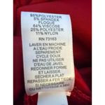 Melissa Paige  Women’s Plus 2X Skirt Red Black Brocade Pencil Stretch Photo 5