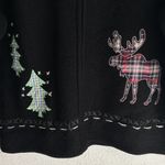Coldwater Creek Y2K Wool Jacket Embroidered Whimsigoth Cottagecore Christmas Photo 1