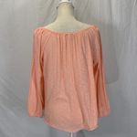 American Eagle Long Sleeve Peach Crop Boho Peasant Top Size Medium Photo 6