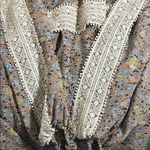 Judith March Brown Floral Off-Shoulder Blouse with Lace Trim Photo 2