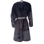 Jason Wu Runway Faux Fur Coat Leather Belt NWT Sz S Photo 2