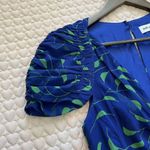 Self Portrait NWOT  Blue Crescent Chiffon Midi Dress Cut Out Back Ruffle Size 6 Photo 8