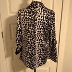 Angashion | Animal print silky blazer with pockets Photo 6