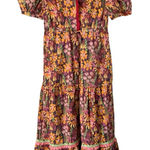 Marie by Victoria Dunn Genevieve Dress Midnight Rose Print large Plum Floral Purple Photo 0