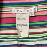 SPANNER Darling Women’s Size 8 Pink Trim Denim Stripe Buttons Jean Jacket Blue Photo 6