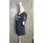 Campus Lifestyle NWT Women's Minnesota Twins Blue Ringer T-Shirt Size XS Short Sleeve Casual Photo 3