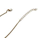 New Chainspro N Initial Monogram Wood Look Gold Tone Chain Necklace Photo 6