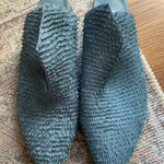 Antelope  Shoes Heels Slip On Pumps Women Size 8 Blue Tweed Western Fashion Photo 0