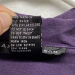 Anne Carson Silk Button Down Top Roll Tab Long Sleeve Purple Size L Photo 4