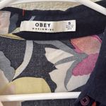 Obey  Women’s Button Up Floral Top Small Photo 1