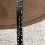 Kori America Fleece Shirt Women XL Brown Animal Print Long Sleeve Button Front Photo 3