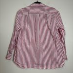 Sezane Striped Button Down Shirt Long Sleeve Cotton Top Size 38 Red Photo 4