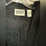 Chico's Chico’s Design Size 2 ( Medium)‎ Lace Hoodie long sleeve blouse Photo 9