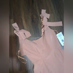 REVELRY nicole Crepe Dress nwt 260$ mauve bow formal party gown evening wedding Pink Size 2 Photo 6