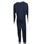 Sleepy Jones Polka Dot Union Suit One Piece Pajamas Navy Cotton Womens Small New Blue Photo 2