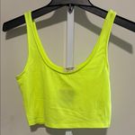 Heart & Hips Yellow Crop Tank Fitted Top Photo 0