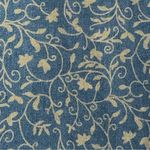 Denim & Co  Vintage Blue Jean Pleated Khaki Floral Vine Jacket Womens Medium Photo 3