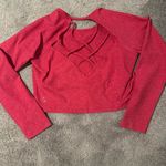Beyond Yoga Spacedye Enlighten Cropped Pullover Top Long Sleeve Strappy XL Pink Photo 0