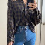 Free People Cropped Button Down Flannel Photo 11