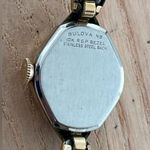 Bulova Ladies Watch Vintage 10K Gold Plated Stretch Bracelet Bezel Mechanical Photo 4
