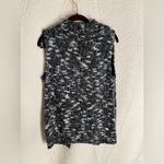 Chico's Chico’s Grey Chunky-Knit Sweater Cardigan Vest Photo 2