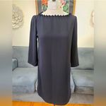 French Connection Black Arrow Crepe Pom Pom Slip Tunic Dress Photo 2